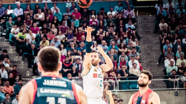 Rudy Fernández y Garino en la final de la ACB 2018