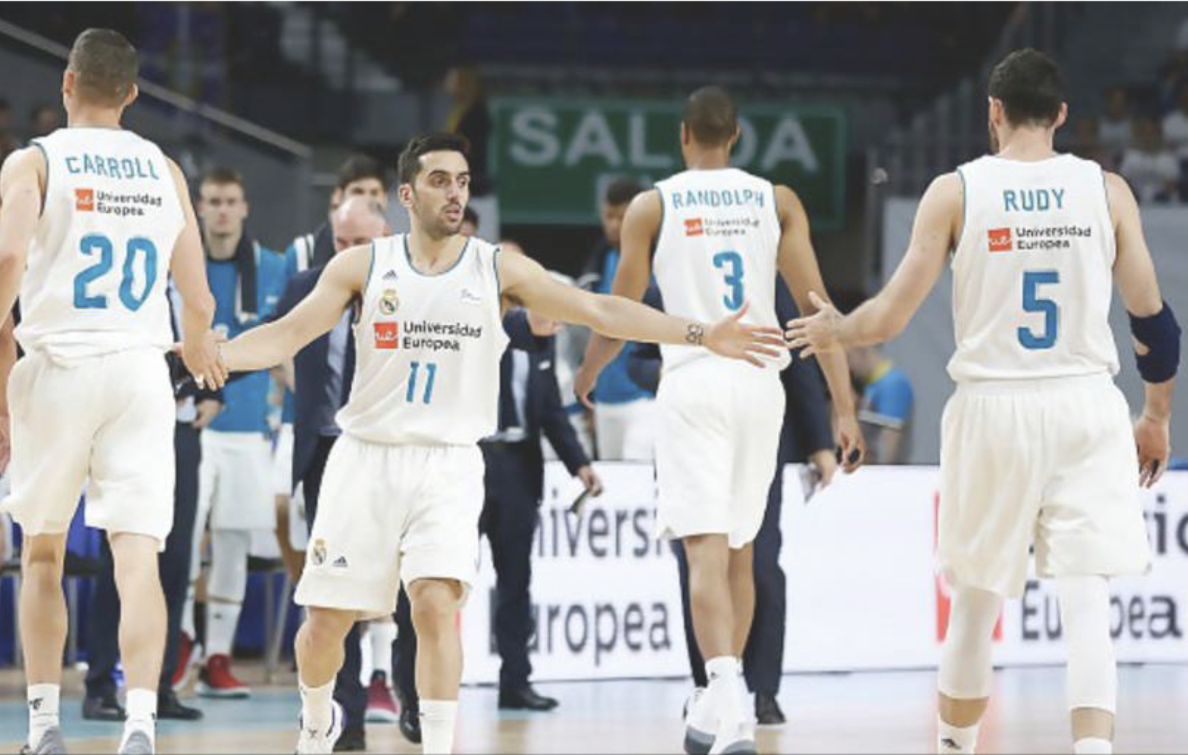 Facundo Campazzo, Randolph, Rudy, Jaycee Carroll Real Madrid
